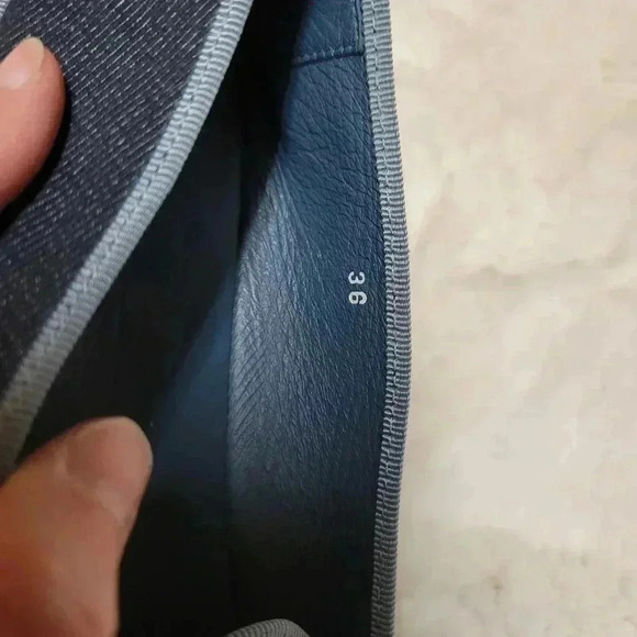 Weekend Max Mara Navy Blue Ballet Flats Denim Size 36 6 - Picture 8 of 10